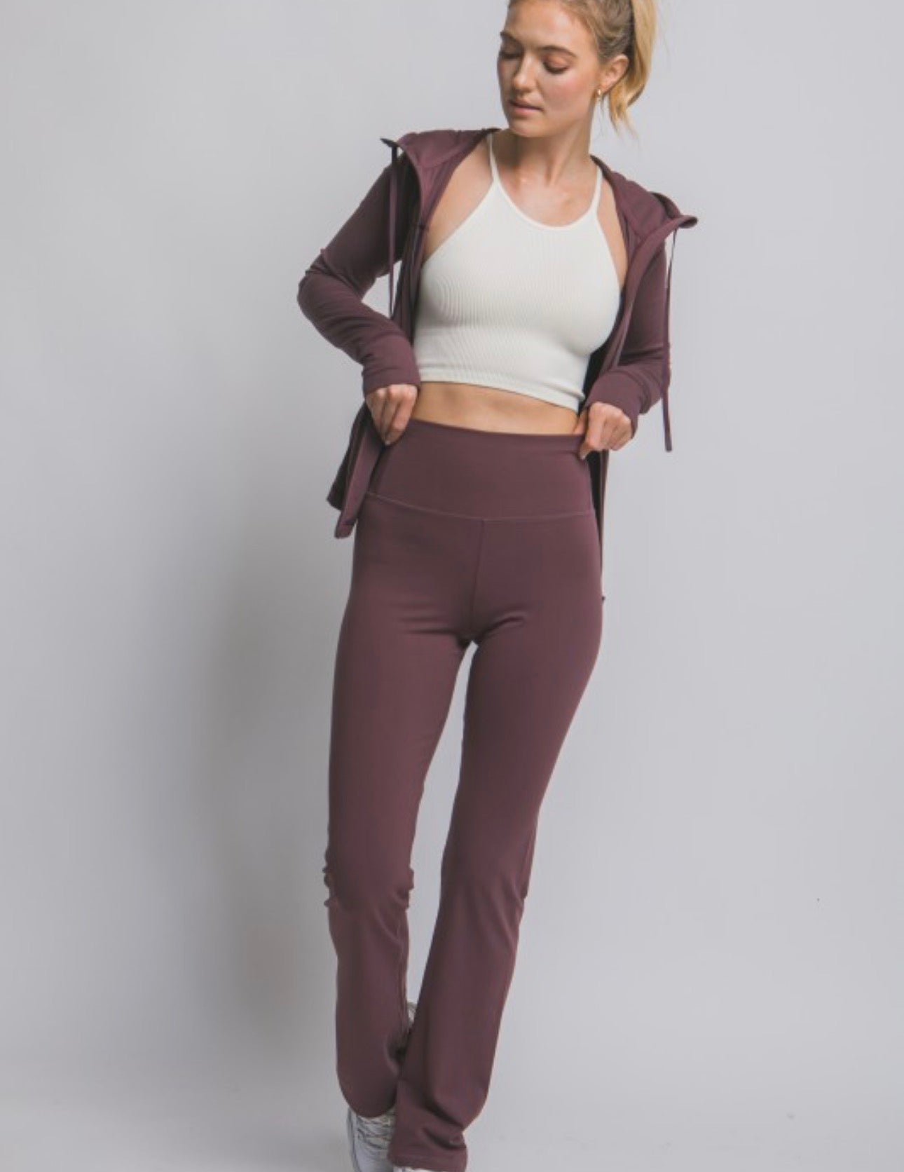 Forever Flare Legging and Crop Jacket