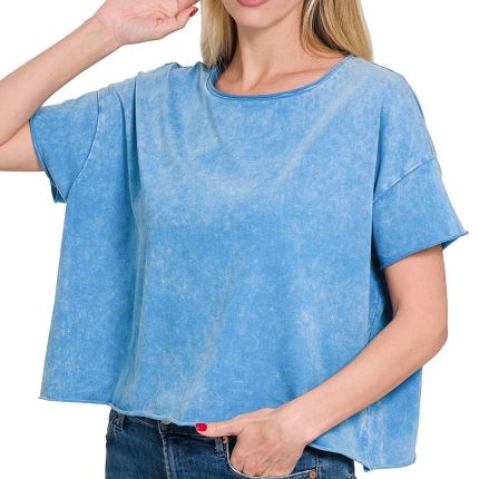 Acid Wash Crop Tee