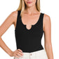 Split Neck Body Suit