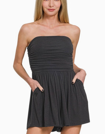 Strapless Romper