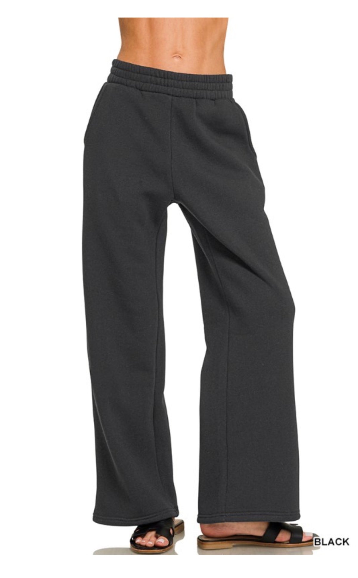 Wide Leg Sweat Pants