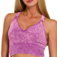 Acid Wash Cross Back Bra