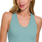 Ribbed Halter Bra