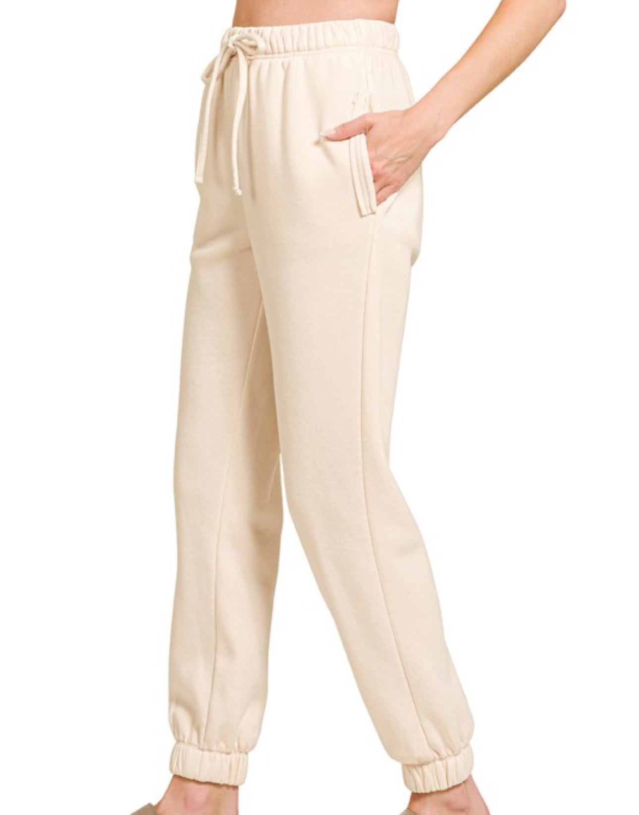 Acid Wash Sweat Pants with Pockets