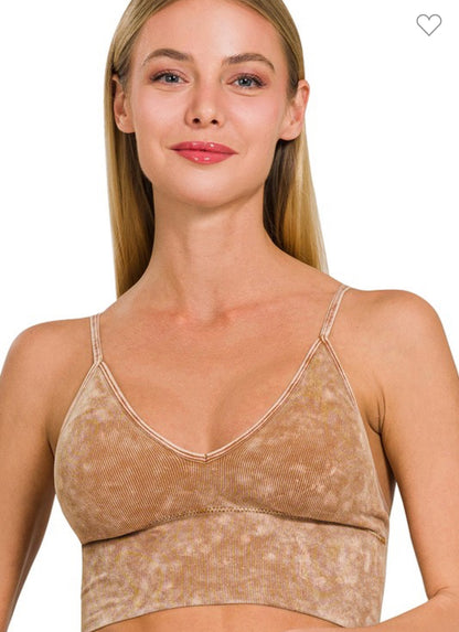 Washed Strappy Bralette