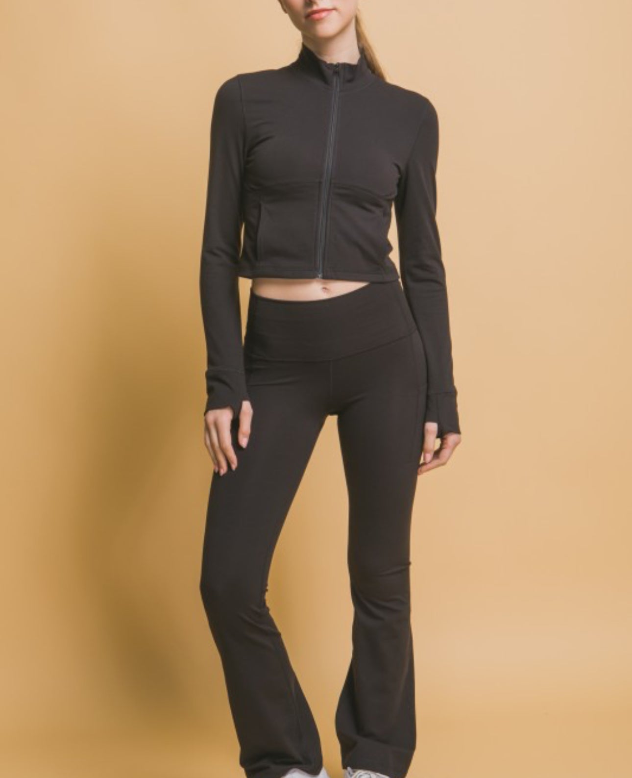 Forever Flare Legging and Crop Jacket