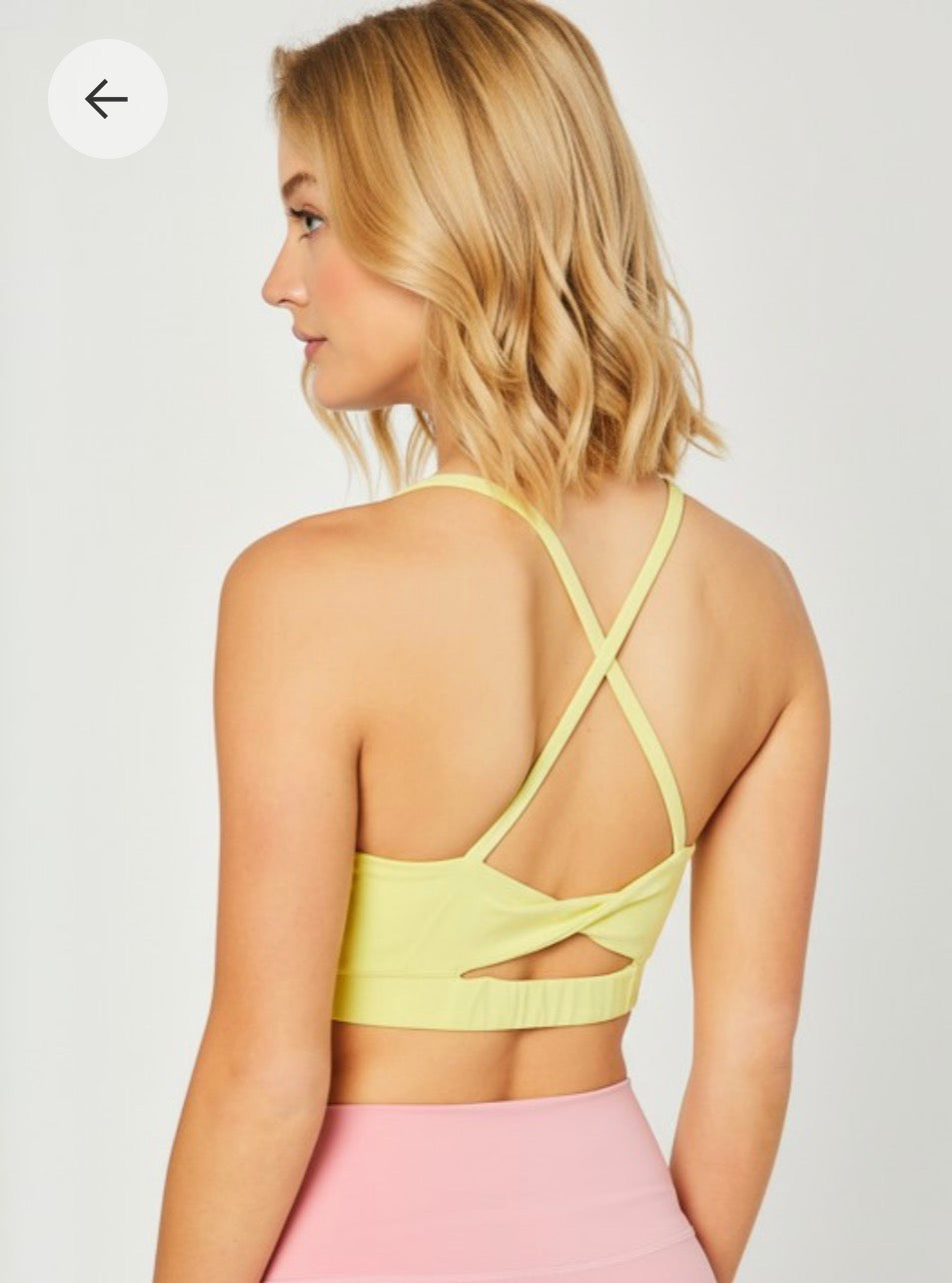 Twist back Bra