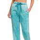 Acid Wash Sweat Pants with Pockets
