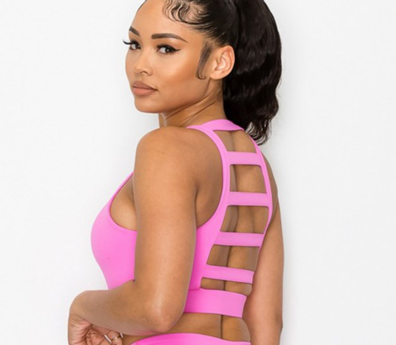 Forever Lattice Back Halter Bra