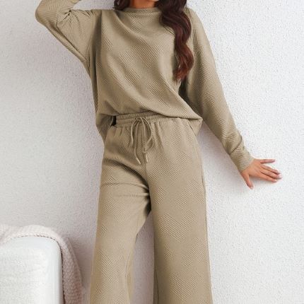 Loose Textured Loungewear Set