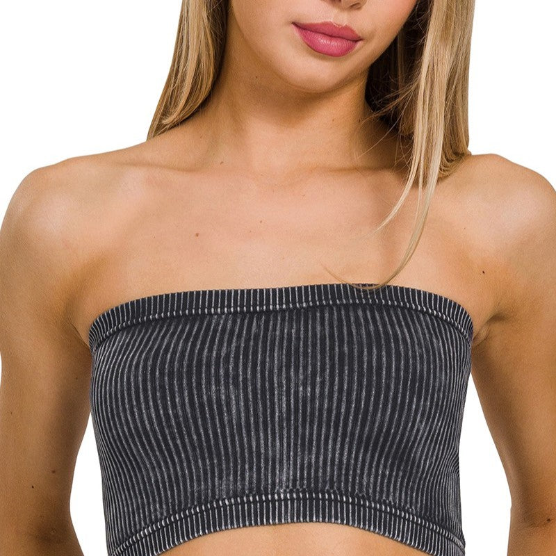 Acid Wash Tube Top